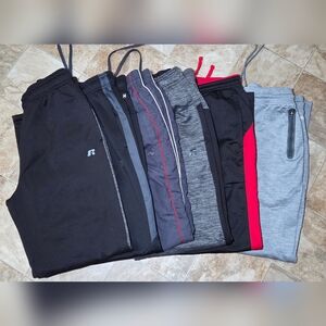 Sz Medium Mens Athletic Pants Bundle Of 6 Pair.